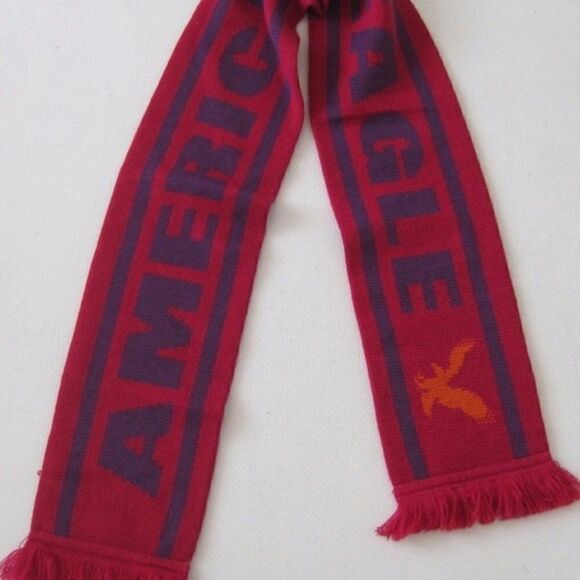 American Eagle Outfitters Other - AMERICAN EAGLE Scarf Knitted Mens Womens Spell Out